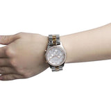 Marc by Marc Jacobs Reloj multifunción con esfera plateada para mujer MBM3106