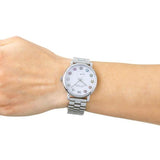 Marc By Marc Jacobs Reloj de mujer de acero inoxidable con esfera plateada MBM3420