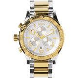 Nixon 42-20 Chronograph Champagne Dial Two-tone Men's Watch Men's Watch  A037-1431 - Watches of America