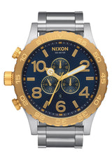 Nixon 51-30 Chrono Chronograph Silver & Gold Men's Watch  A083-1922 - Watches of America