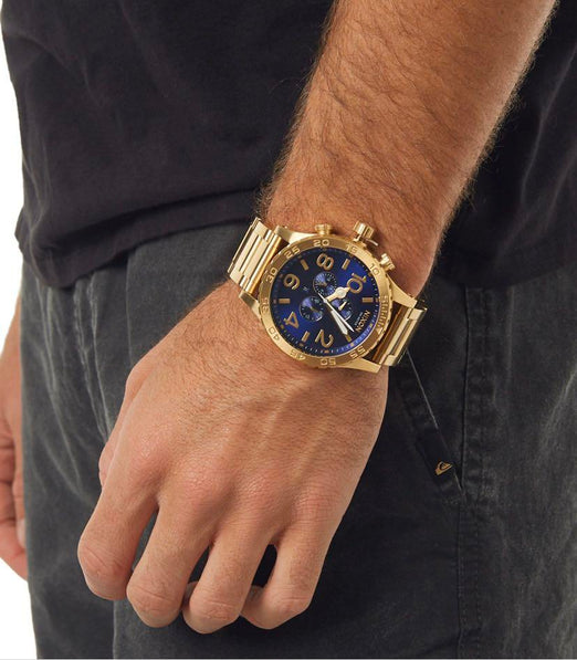 Nixon 51-30 Chrono Blue Dial Men's Watch A083-2735 – Watches