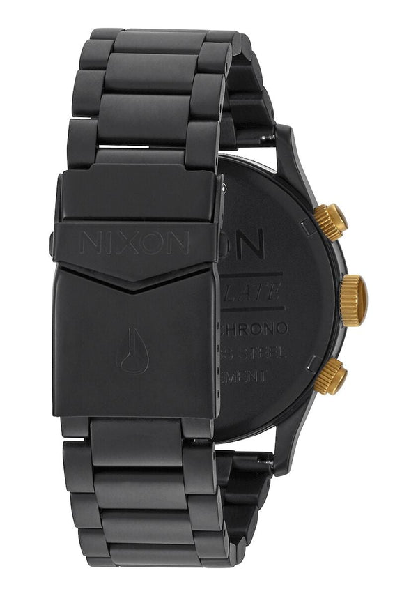 Nixon Sentry Chronograph Stainless Steel Black Dial  Men's Watch A386-1041 - Watches of America #2