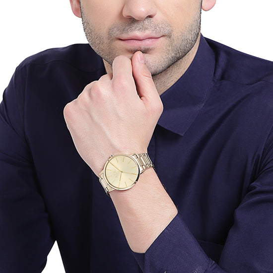 Armani Exchange Reloj para hombre inoxidable de c dorado acero en America of tono Watches –