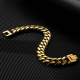 Big Daddy 12mm Gold Cuban Link Bracelet