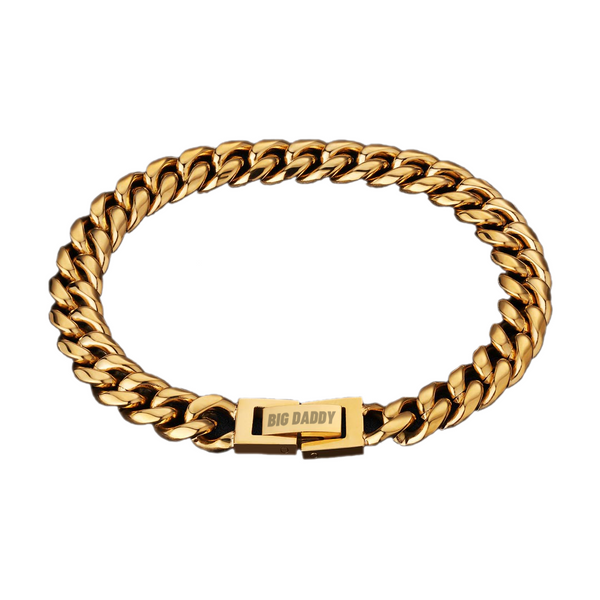 Big Daddy 10mm Gold Cuban Link Bracelet