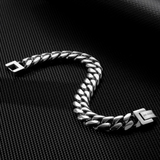 Big Daddy 12mm Silver Cuban Link Bracelet