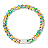 Big Daddy 8MM Multi-colour Enamel Steel Cuban Bracelet