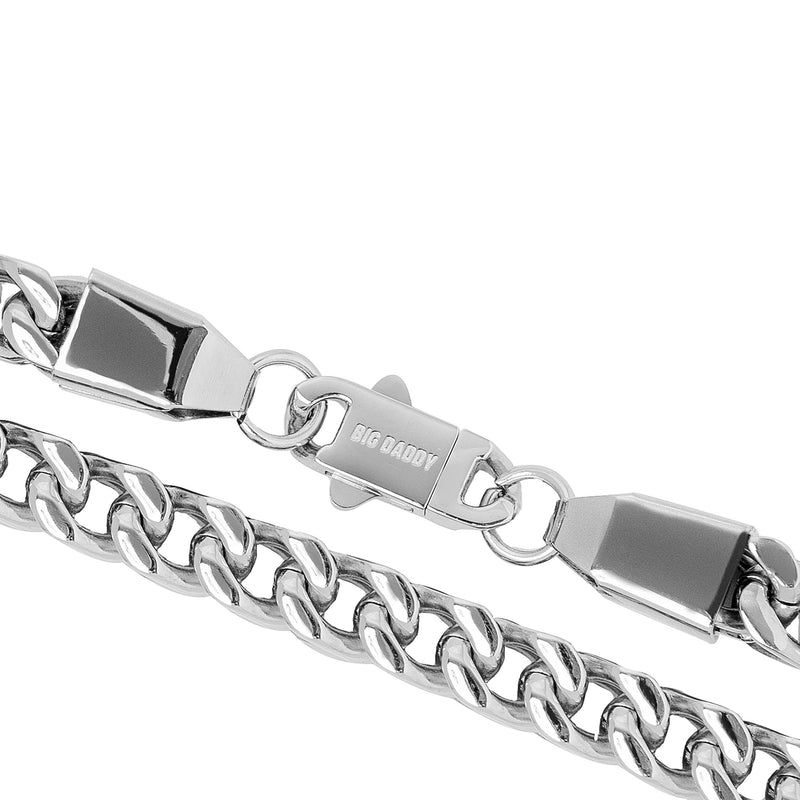 Big Daddy 8MM Silver Cuban Chain