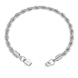 Big Daddy 6MM Silver Steel Rope Bracelet