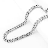 Big Daddy 8MM Cuban Link Silver Chain