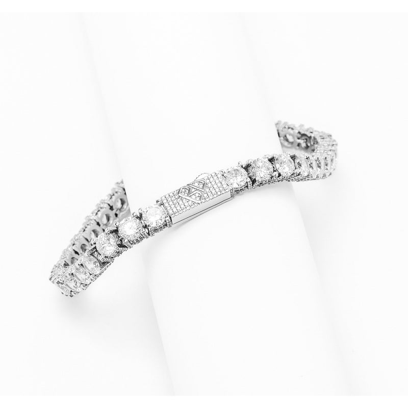 Big Daddy 6MM Diamond Silver Tennis Bracelet