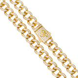 Big Daddy 8MM Iced Cuban Gold Chain