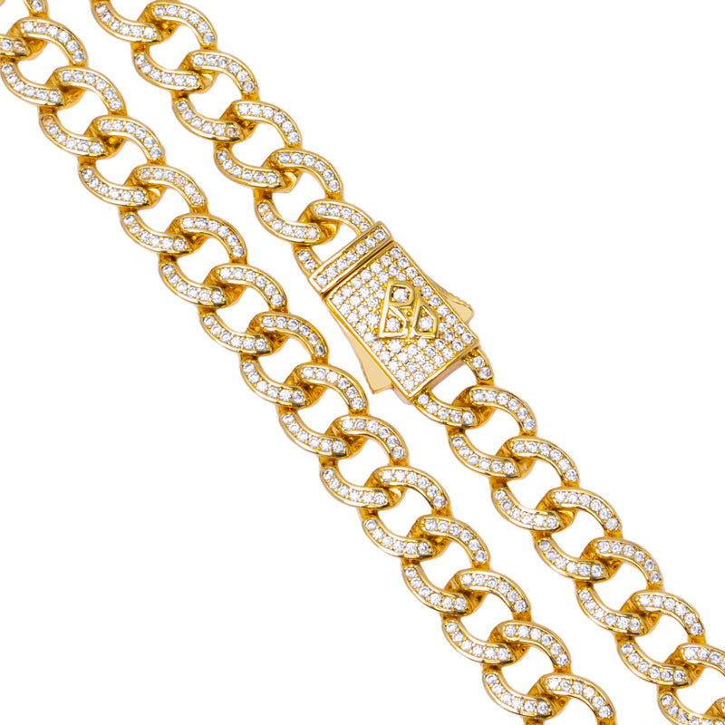 Big Daddy 8MM Iced Cuban Gold Chain