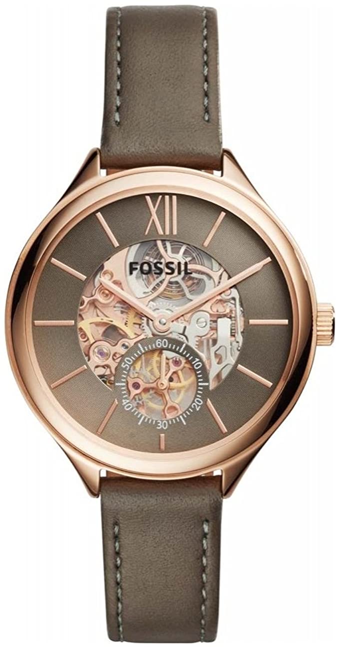 Fossil Brown Suitor Mechanical Leather Women's Watch  BQ3265 - Watches of America