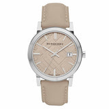 Burberry Men's Large Check Tan Leather Strap Men's Watch  BU9010 - Watches of America