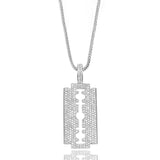 Big Daddy Diamond Iced Out Razor Pendant