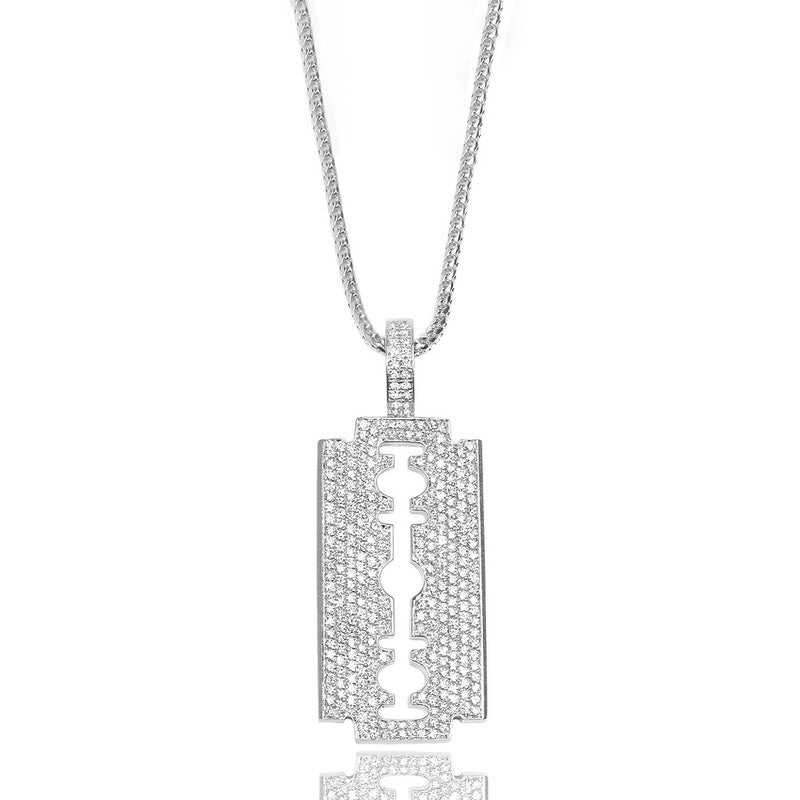 Big Daddy Diamond Iced Out Razor Colgante