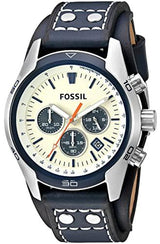 Fossil Coachman Chronograph Off-White Dial Men's Watch  CH3051 - Watches of America