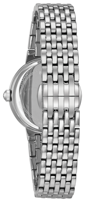 Bulova Classic Cronógrafo Cuarzo Diamante Azul Dial Ladies Watch 96R210