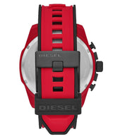 Reloj Diesel Mega Chief Cronógrafo Silicona Rojo DZ4526