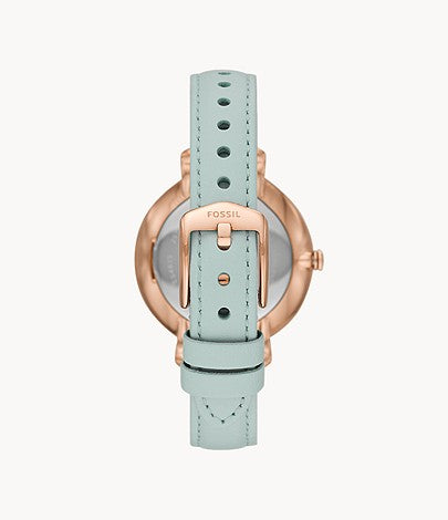 Jacqueline Watch Three-Hand Green Leather Women's Watch ES4813 - Watches of America #3