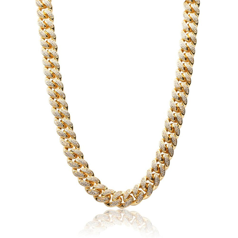 Big Daddy 10mm Gold Diamond Cuban Link Chain