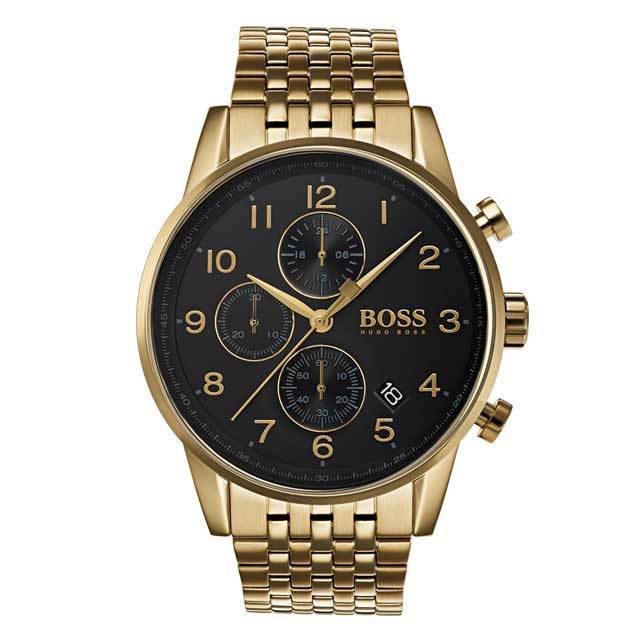 Hugo Boss Men's Silver And Gold Watch Outlet | bellvalefarms.com