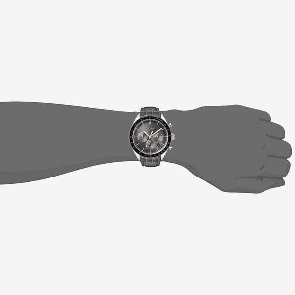 Hugo Boss Men's Chronograph Quartz Watch with Leather Strap HB1513628 - Watches of America #2