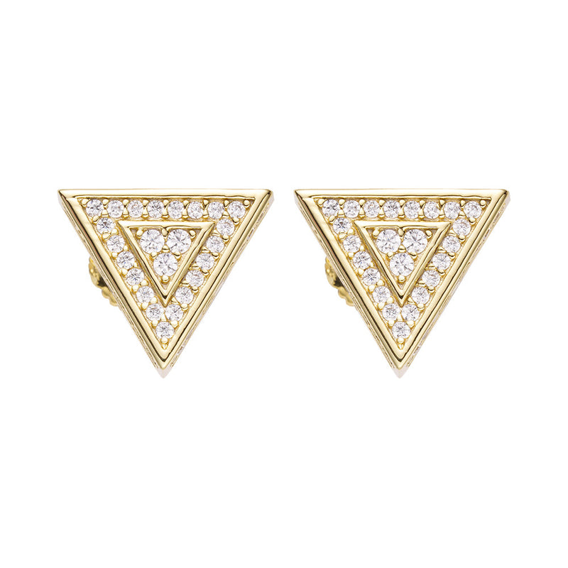 Big Daddy Triangle Stud Diamond Earring