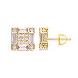 Big Daddy Emerald Cut Baguette Diamond Earring