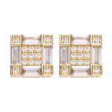 Big Daddy Emerald Cut Baguette Diamond Earring