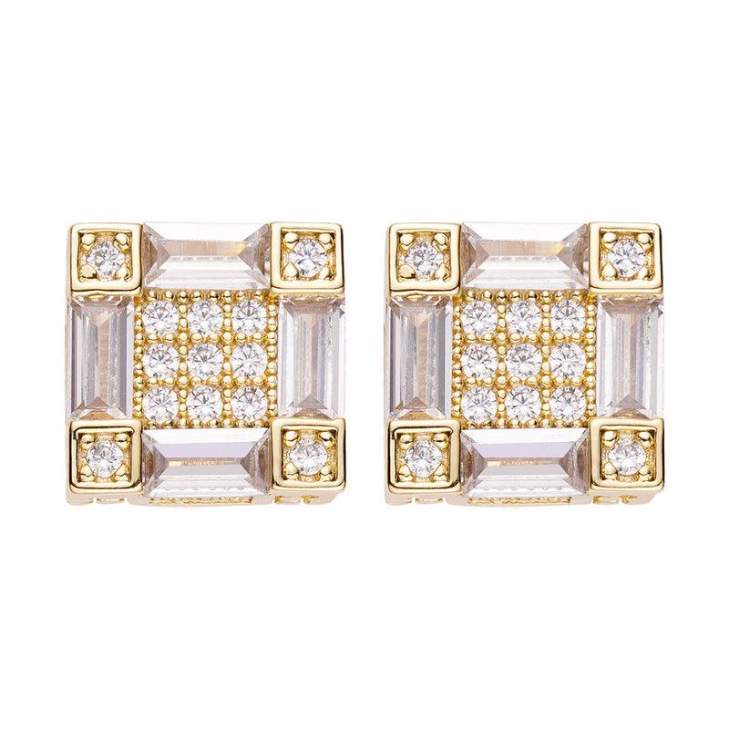 Big Daddy Emerald Cut Baguette Diamond Earring