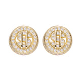 Big Daddy Cluster Dollar Sign Earring