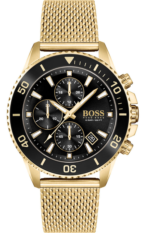 Hugo Boss Admiral Gold Chronograph Men's Watch  1513906 - Watches of America