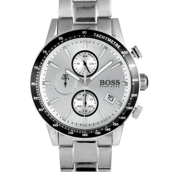 Hugo Boss Rafale Chronograph Silver Dial Men's Watch #1513511 - Watches of America