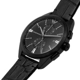 Emporio Armani Chronograph Black Leather Men's Watch AR11483 - Watches of America #2