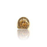 Anillo de oro con herradura helada Big Daddy