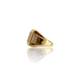 Anillo de oro cuadrado Bling Big Daddy