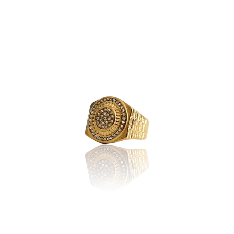 Big Daddy Mandala Gold Ring