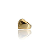 Big Daddy Lion Signet Square Gold Ring