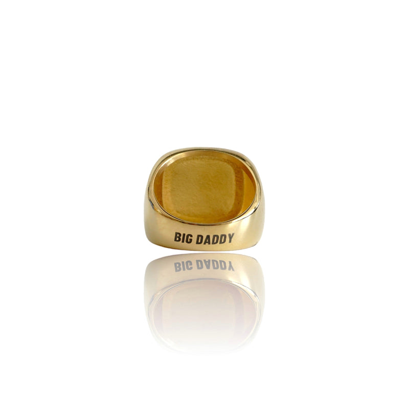 Anillo de oro con pavé de Big Daddy