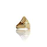 Anillo de oro tibetano retro Big Daddy