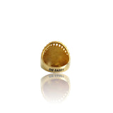 Anillo de oro tibetano retro Big Daddy