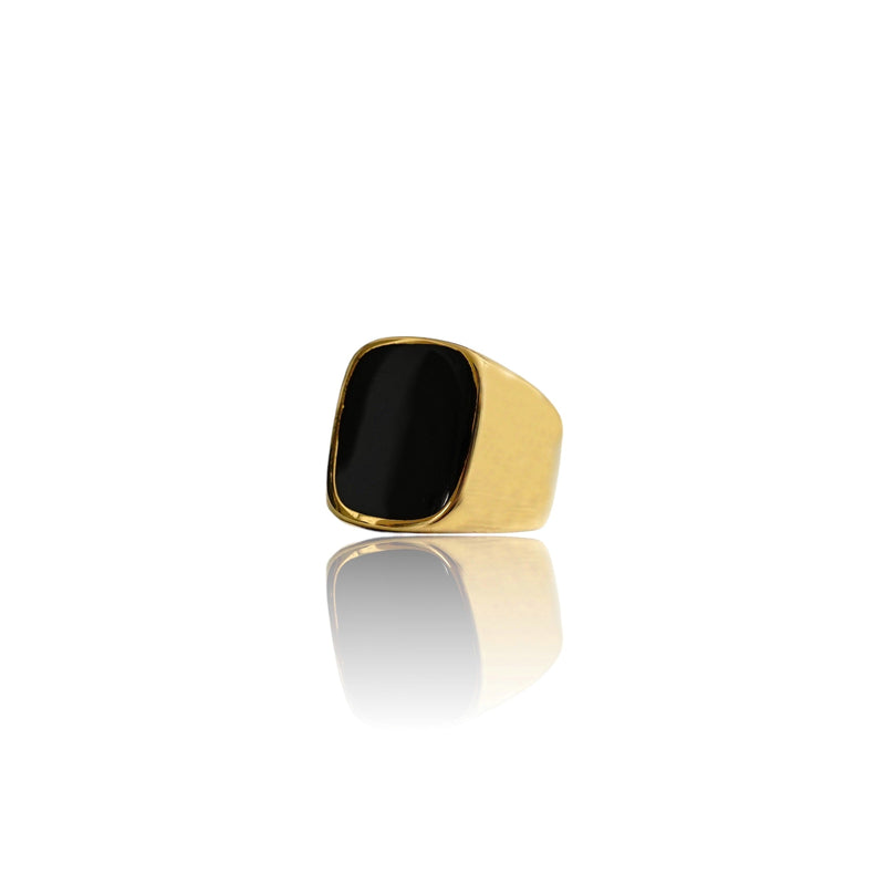 Anillo de oro con sirena negra Big Daddy