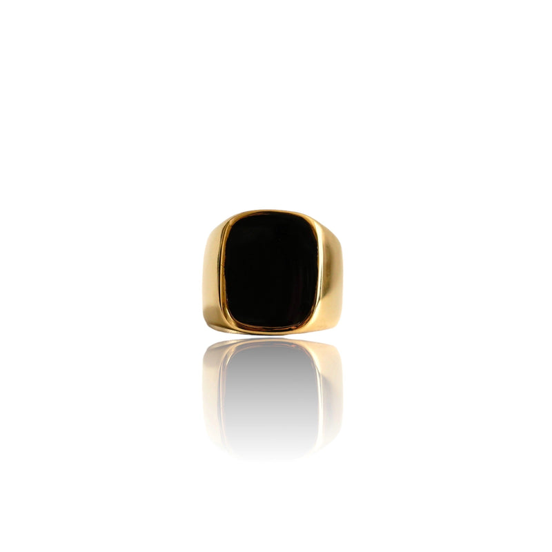 Anillo de oro con sirena negra Big Daddy