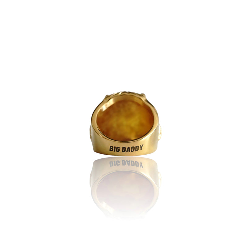 Big Daddy Regal Lion's Head Gold Ring