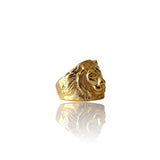 Anillo de oro con cabeza de león Big Daddy Regal