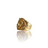 Anillo de oro con cabeza de león Big Daddy Regal