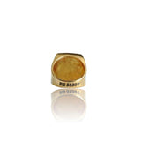 Anillo de oro con cruz helada Big Daddy