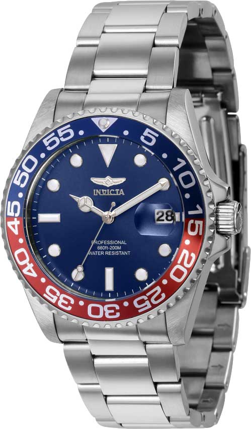 Invicta Pro Diver Reloj de cuarzo con esfera azul para mujer 36535